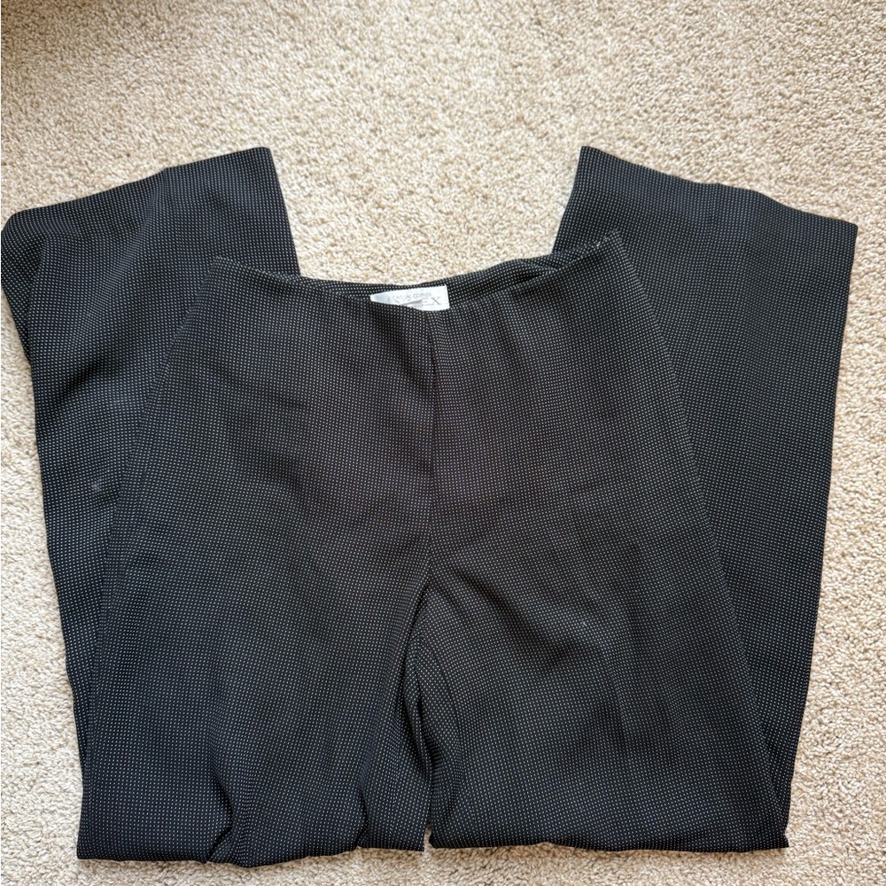 Casual Corner Black and White Patterned Trousers